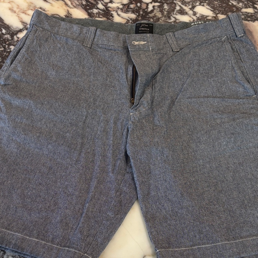 J. Crew Men's Chambray Flat Front Shorts